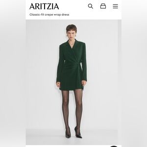 Aritzia Dark Green Blazer Dress in size 4